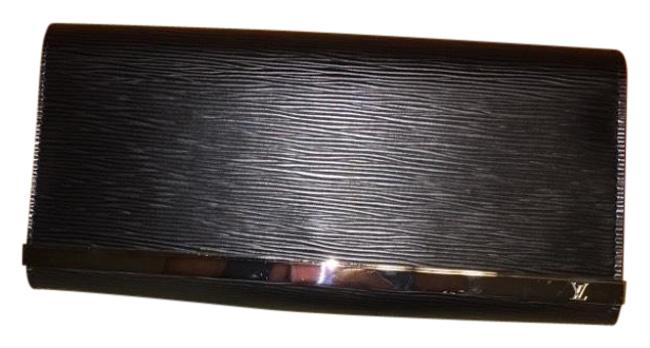 Louis Vuitton Sevigne Black Epi Leather Clutch