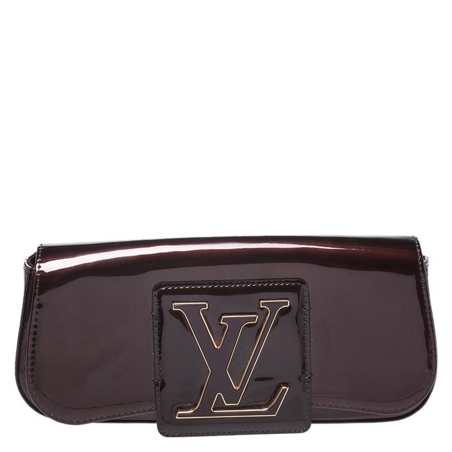 Louis Vuitton Sobe SoBe Burgundy Amarante Vernis Clutch