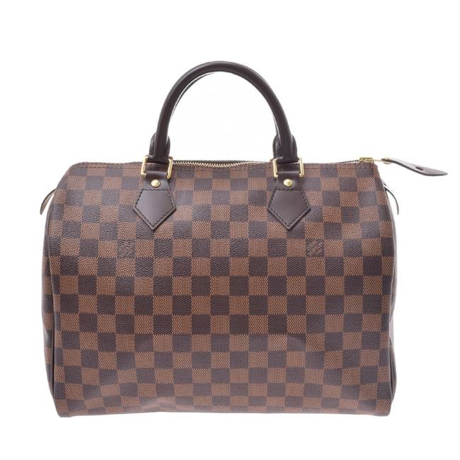 Louis Vuitton Speedy 30 N41364 Handbag Brown Damier Canvas Satchel