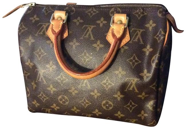 Louis Vuitton Speedy Classic Brown Monogram Canvas Satchel