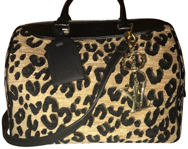 Louis Vuitton Speedy Lv 30 BrownBlack Jaquard Leather Satchel