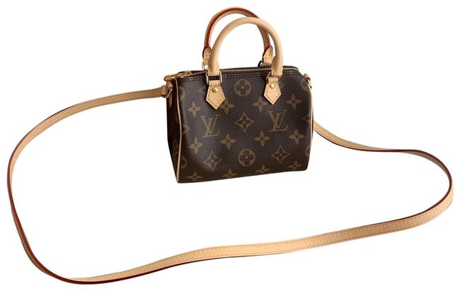 Louis Vuitton Speedy Nano Monogram Coated Canvas Satchel