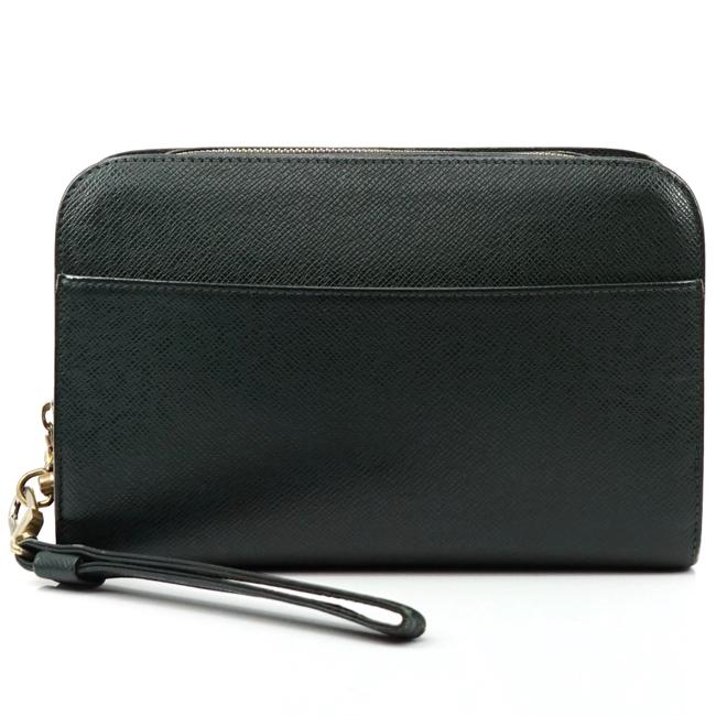 Louis Vuitton Taiga Baikal Grizzu #2502l26 Green Clutch