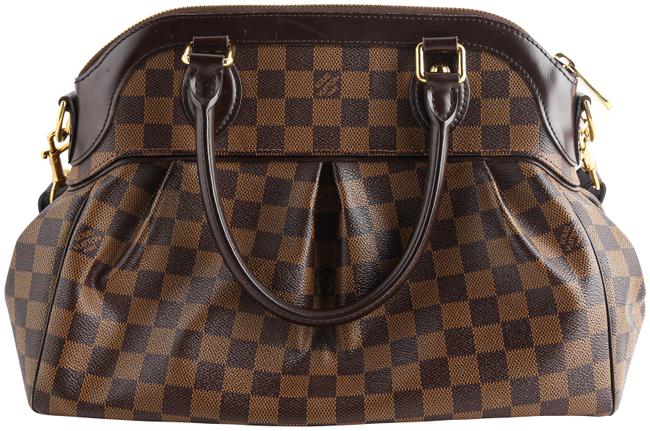 Louis Vuitton Trevi Pm Brown Damier Ebene Canvas Satchel