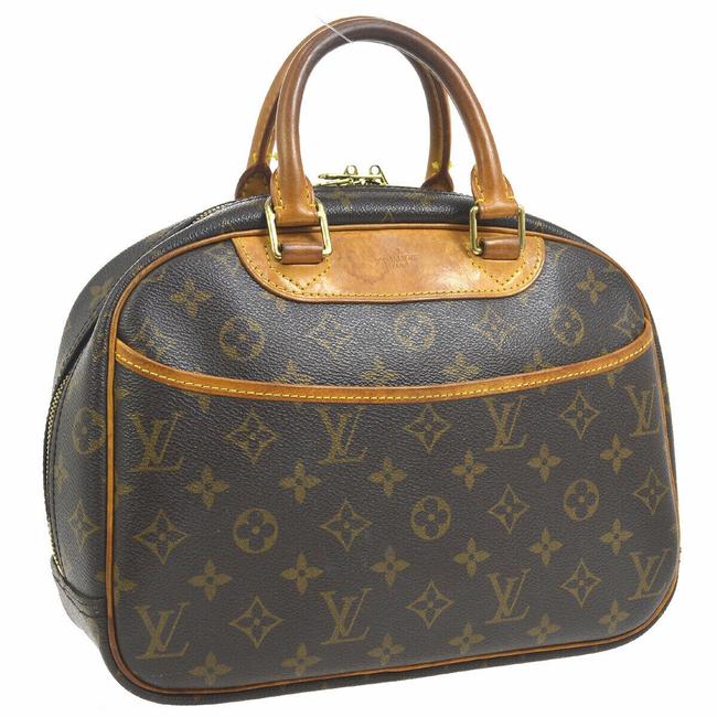 Louis Vuitton Trouville Mm Monogram Leather Satchel
