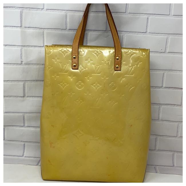 Louis Vuitton Vernices Yellow Tote