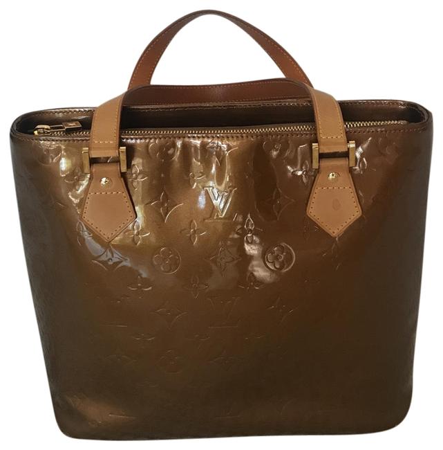 Louis Vuitton Vernis Monogram Bronze Patent Leather Tote