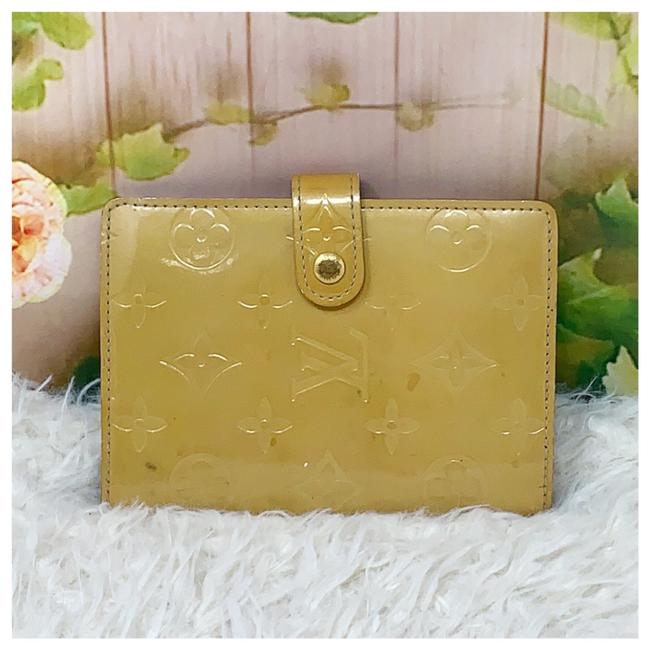 Louis Vuitton Yellow Vernis Agenda Wallet