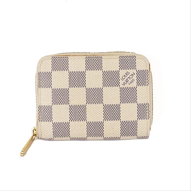 Louis Vuitton Zippy Coin Purse Coin PurseCoin Case Damier Azur N63069 Wallet