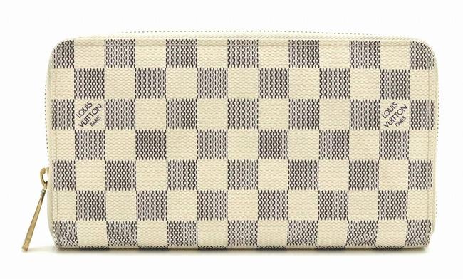 Louis Vuitton Zippy Organizer Long Damier Azur Round Zipper N60012 Wallet