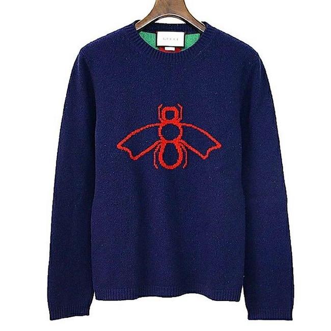 Gucci 18ss Bee Web Back Knit Wool Sweater Blouse 0 XS