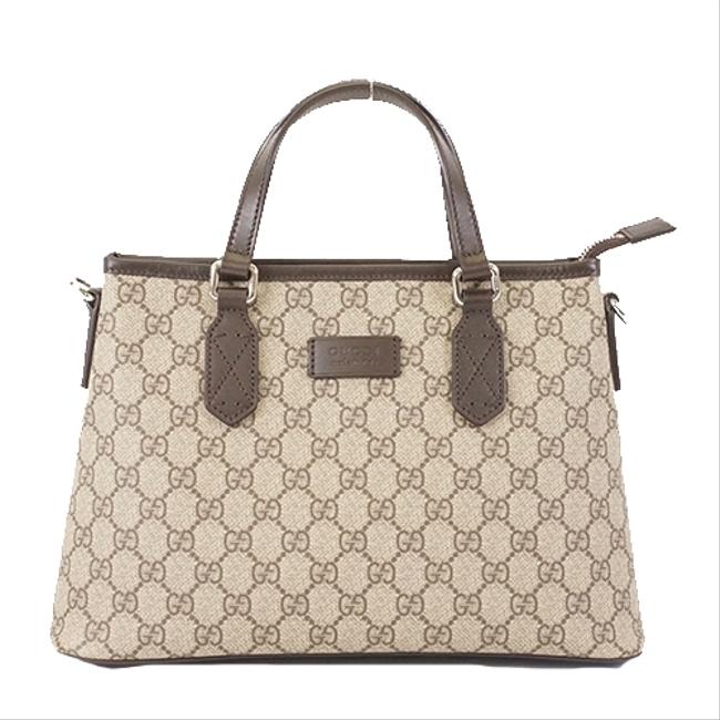 Gucci 2 Way 429019 Womens Beige Gg Supreme Shoulder Bag