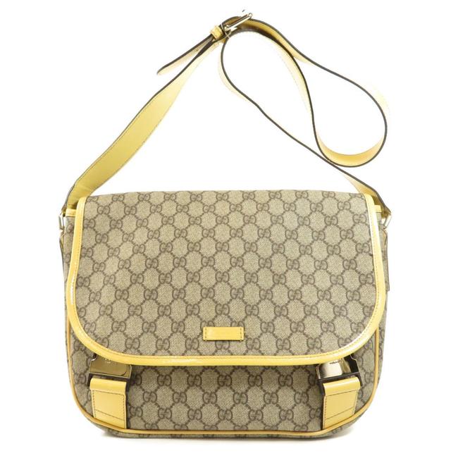 Gucci 201732 Pvc Ladies Brown Gg Supreme Shoulder Bag