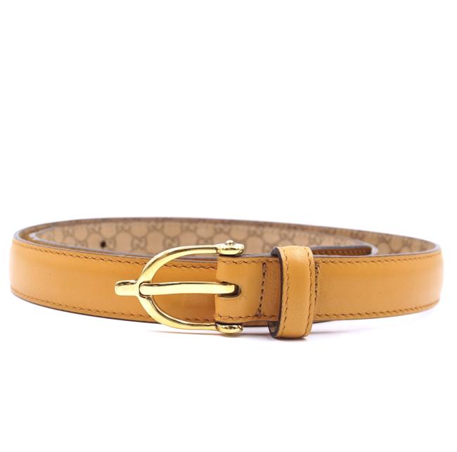 Gucci #34054 Gold Marmont Buckle 1" Wide Leather 90 36 Belt