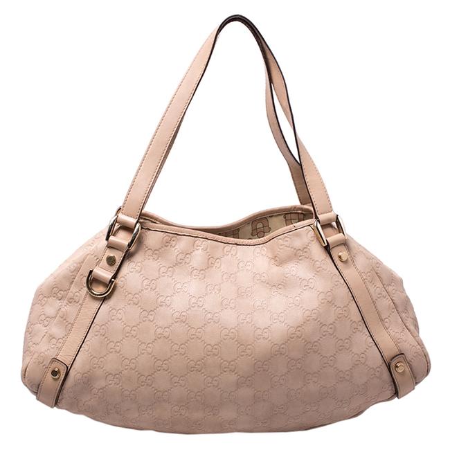 Gucci Abbey Beige Leather Hobo Bag