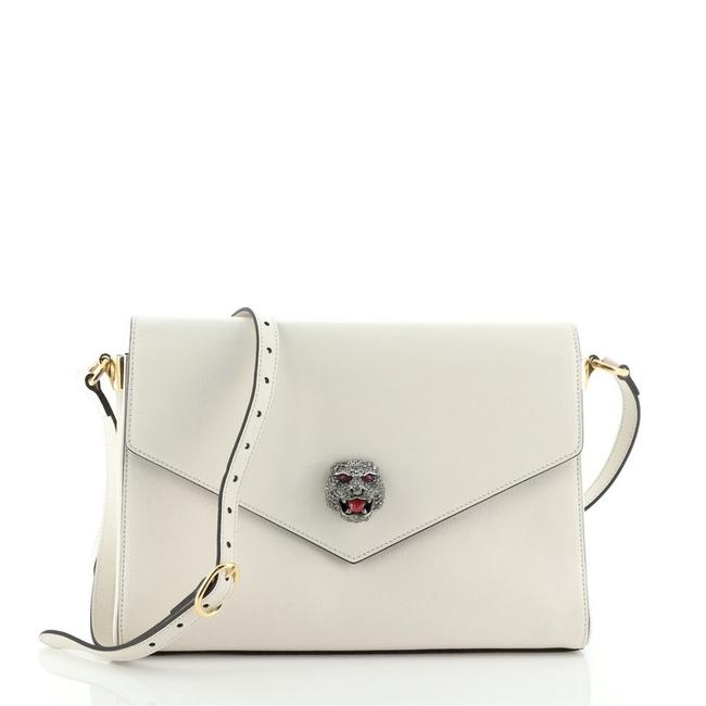 Gucci Animalier Crystal Leather Medium Shoulder Bag