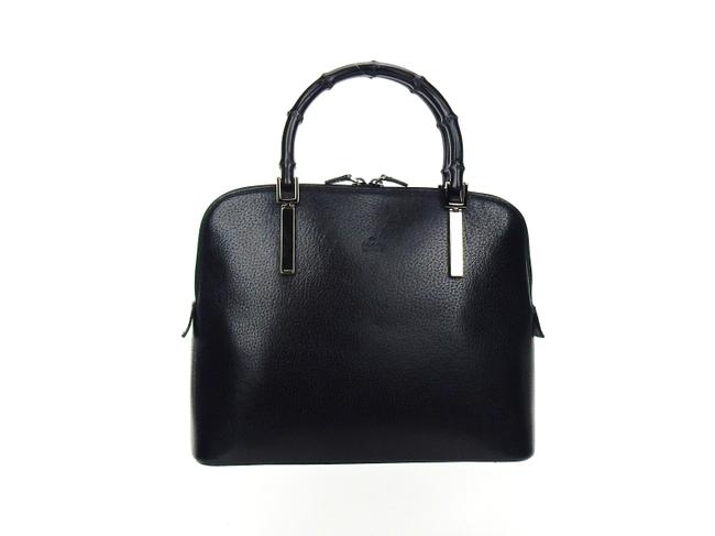 Gucci Bag Bamboo Black Leather Tote