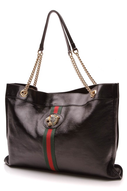 Gucci Bag Rajah Large Black Leather Tote