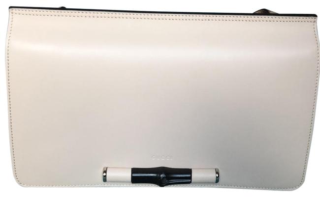 Gucci Lady Bamboo Taupe Leather Shoulder Bag