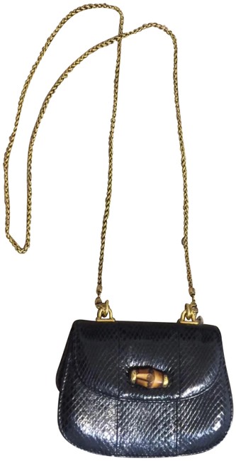Gucci Evening Bamboo Night Black Cross Body Bag