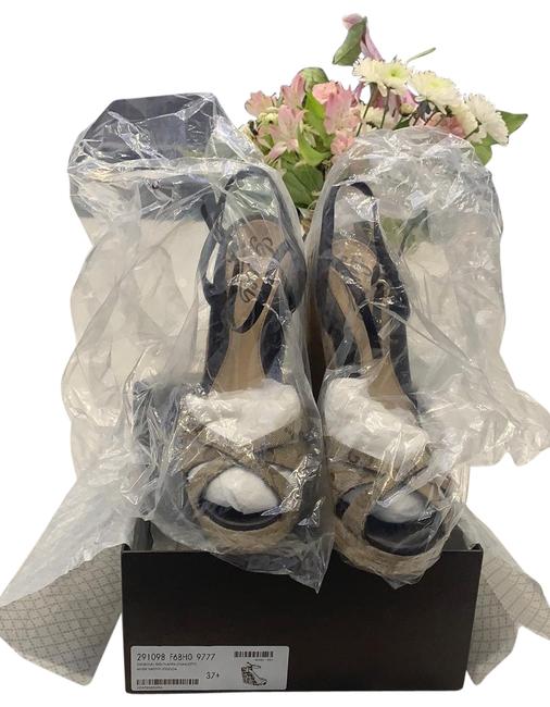 Gucci Beige and Brown Sandal Wedges  Narrow 