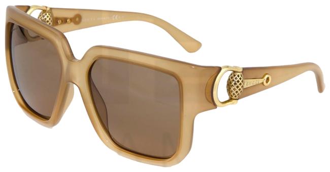 Gucci Beige Brown Diamantissima Gg3713s Opal Oversized 3713 Sunglasses