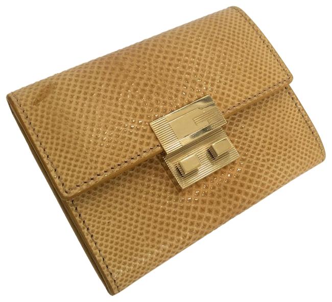 Gucci Beige Exotics Lizard Skin Coin Purse Wallet