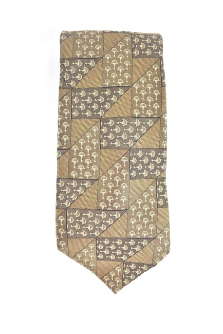 Gucci Beige Horsebit Club Silk Tie O