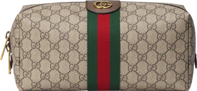 Gucci Beige Multi Ophidia Toiletry Cosmetic Bag