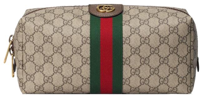 Gucci Beige Ophidia Gg Toiletry Case Cosmetic Bag