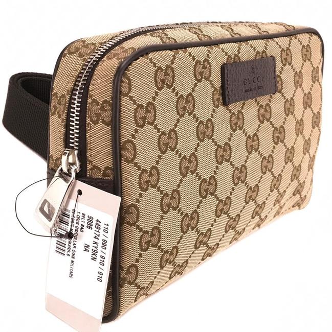 Gucci Belt Bag Guccissima Brown Gg Supreme Canvas Baguette