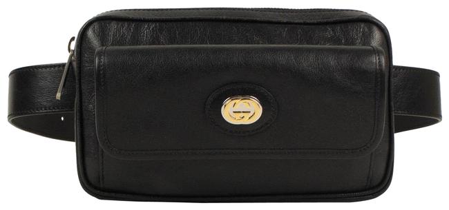 Gucci Belt Black Leather Cross Body Bag