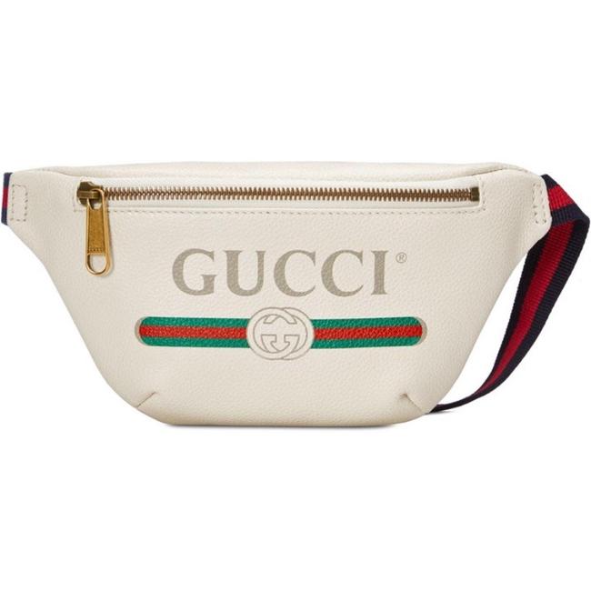 Gucci Belt Logo Printed Small Leather Cross Body Bag