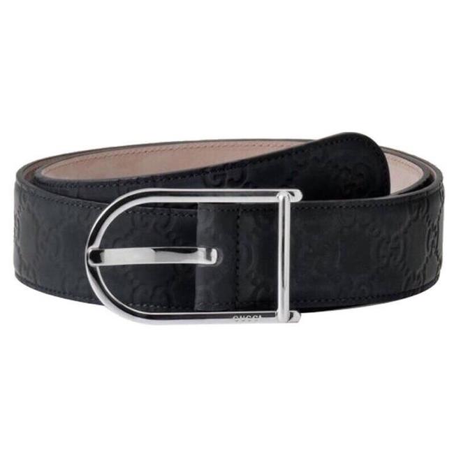 Gucci Black Rubber Guccissma 105 42 Belt