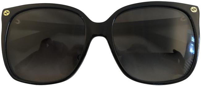 Gucci Black 57mm Gradient Square Sunglasses