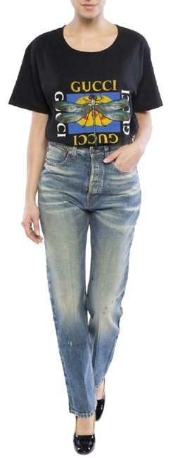 Gucci Black Dragonfly Butterfly M Tee Shirt 8 M