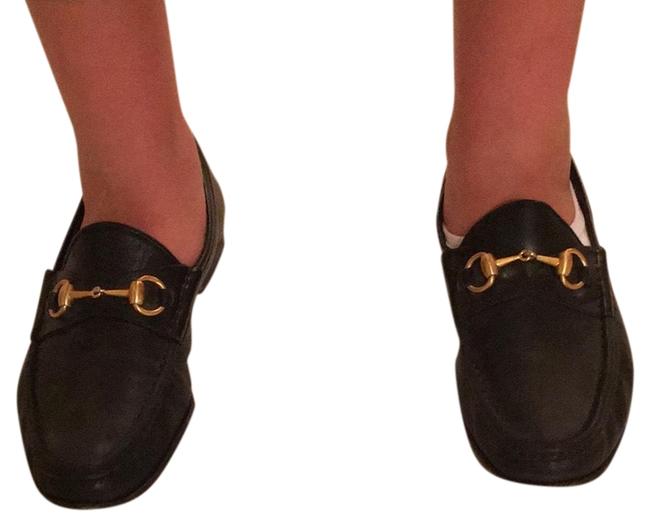 Gucci Black Flats  Wide C, D