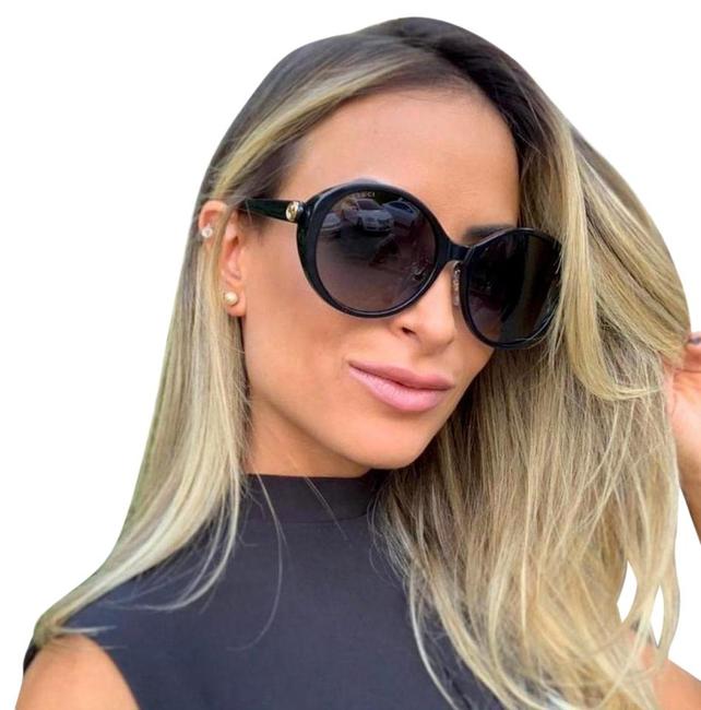 Gucci Black   Gold New Gg0368s 001 Sunglasses