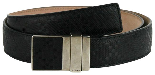Gucci Black Leather Diamante Pin Buckle 100 40 309250 Belt