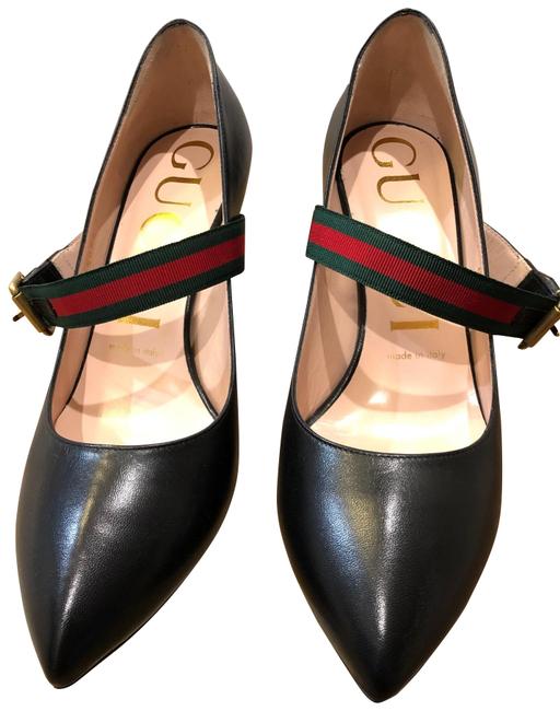 Gucci Black Mary Jane Pumps 