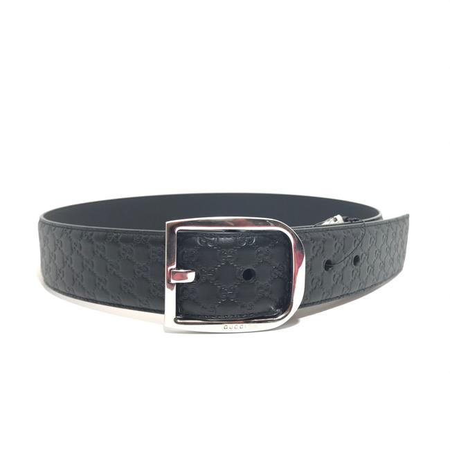Gucci Black Micro Guccissima Leather 449716 80 32 Belt