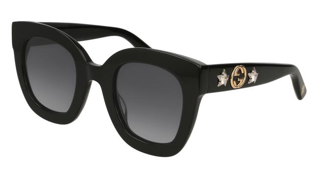 Gucci Black New Gg0208s Star Crystal Sunglasses
