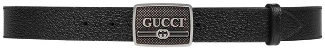 Gucci Black New Logo Leather 105 Belt