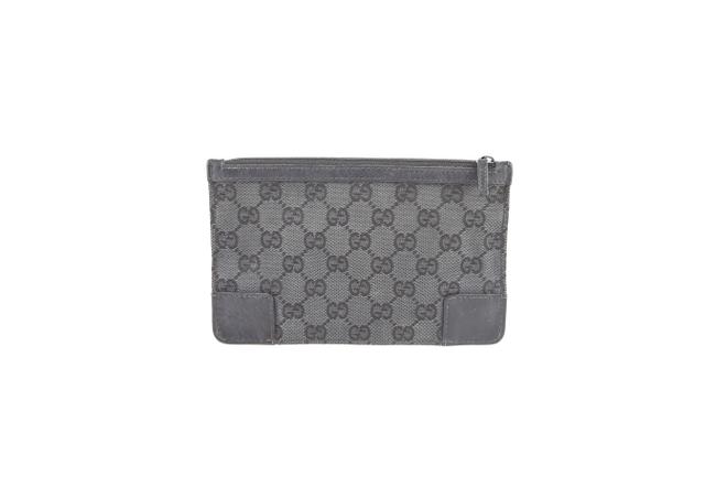 Gucci Black Nylon Gg Guccissima Cosmetic Bag