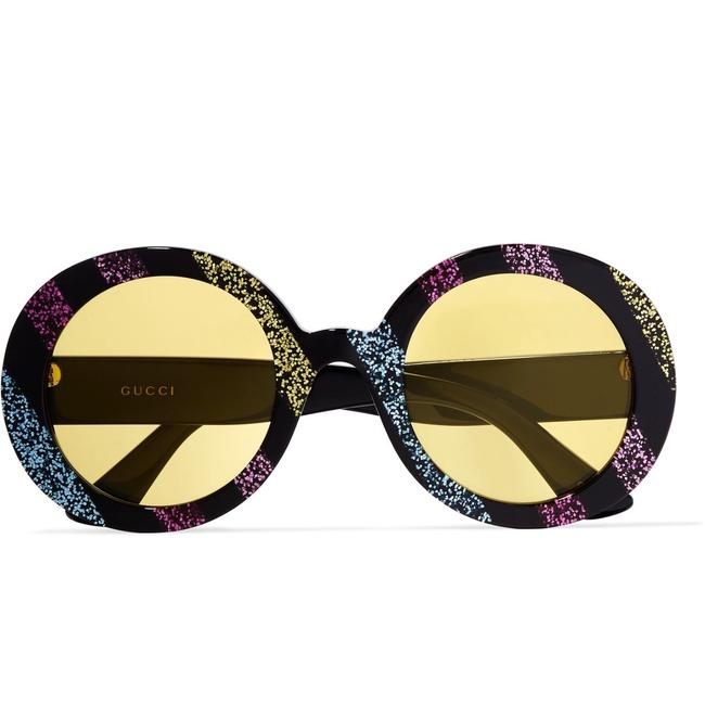 Gucci Black Purple Glitter Sunglasses