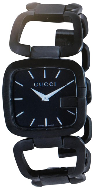 Gucci Black Pvd Stainless Steel Ladies Watch