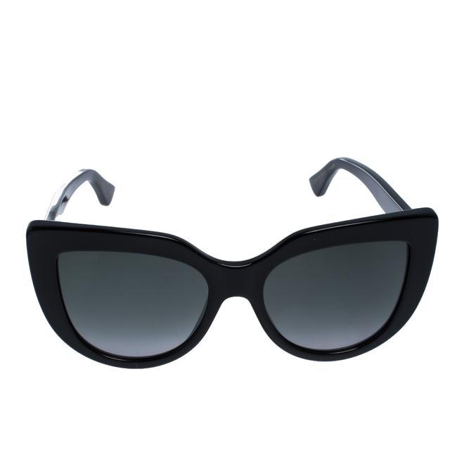 Gucci Black Semi Gradient Gg0164s Cat Eye Sunglasses