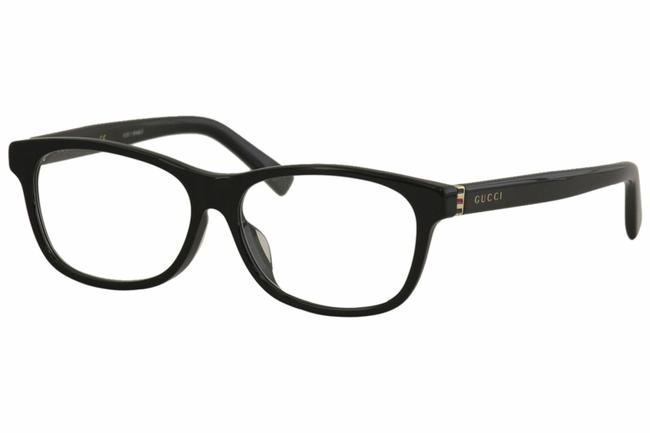 Gucci Black Womens Gg0458oa Gg 0458 001 Black Gold Optical Frame Sunglasses