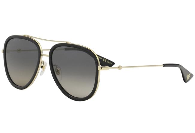 Gucci Black | Gold Aviator Pilot Style Gg Gg0062s 011 Polarized Sunglasses