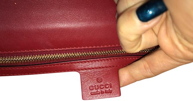 Gucci Blooms Canvas Leather Satchel